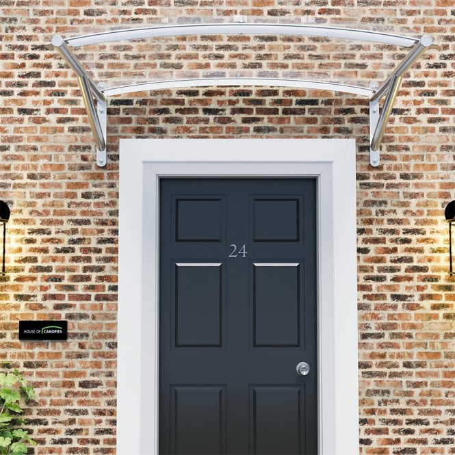 Arched Polycarbonate Door Canopy Type: D
