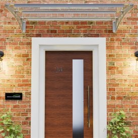 Forward Curved Polycarbonate Door Canopy TYPE: F