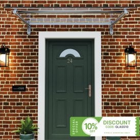 Glass Door Canopy Metal Frame & Rails TYPE: C