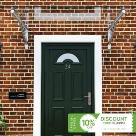 Glass Door Canopy With Gallows Brackets TYPE: K