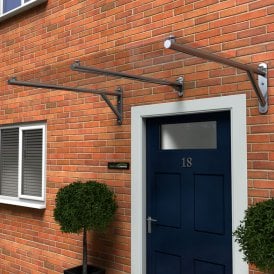 Glass Door Canopy With Gallows Brackets TYPE: K