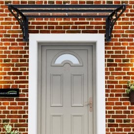 Scroll design Polycarbonate Door Canopy TYPE: H 