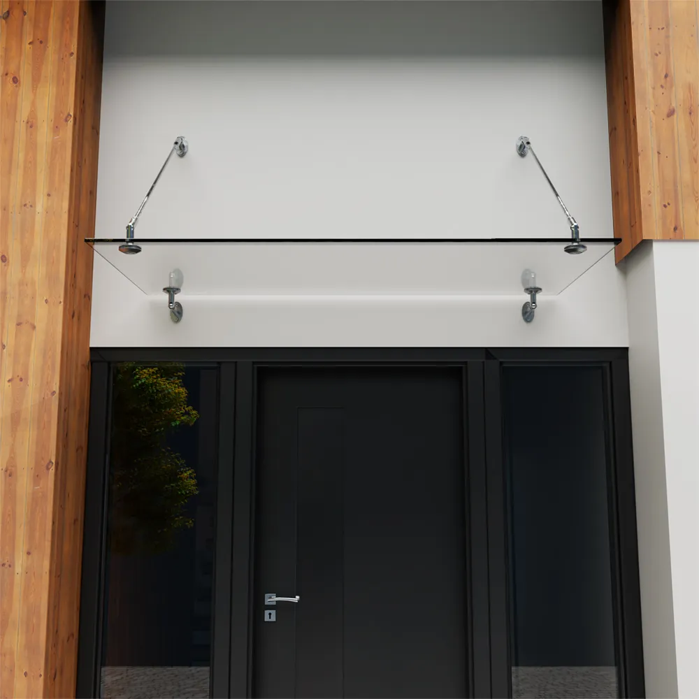 Glass Door Canopy with Tie Rods TYPE: P