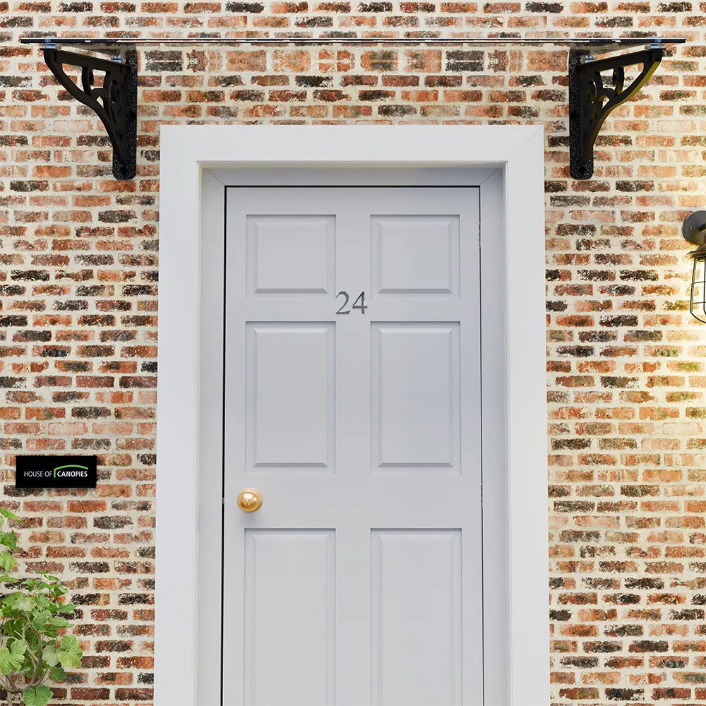 Glass Door Canopy Scroll Design TYPE: J
