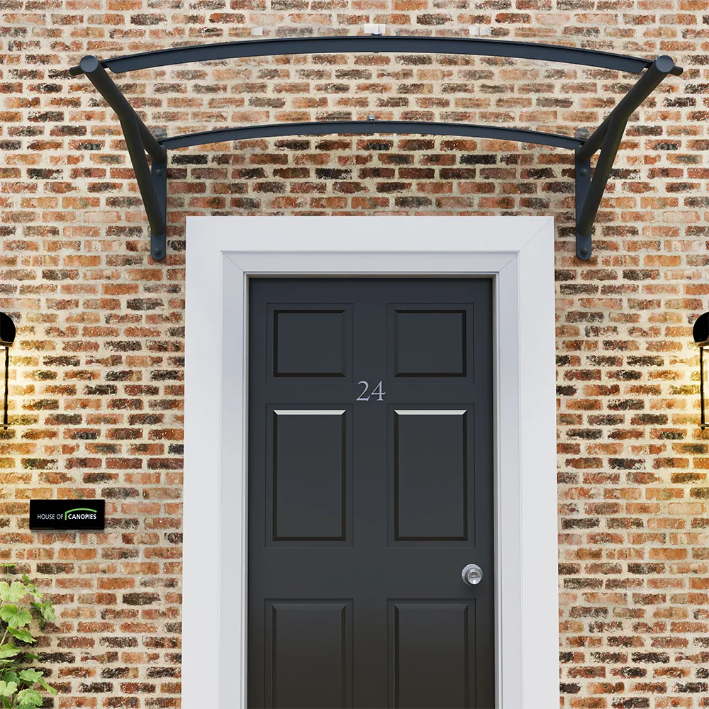 Arched Polycarbonate Door Canopy Type: D