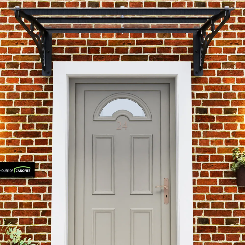 Scroll design Polycarbonate Door Canopy TYPE: H