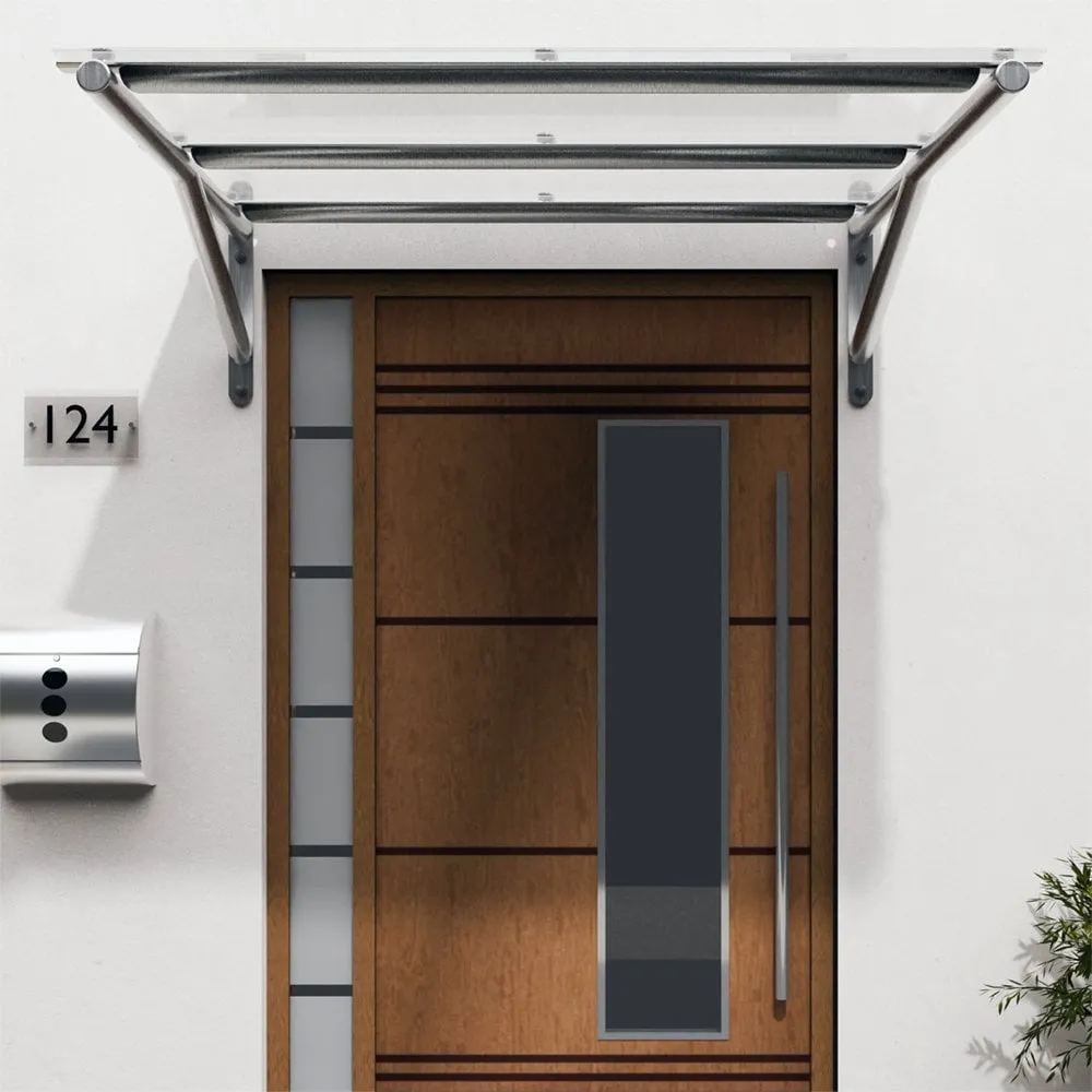 Flat Polycarbonate Door Canopy Type: E DDA Act Compliant