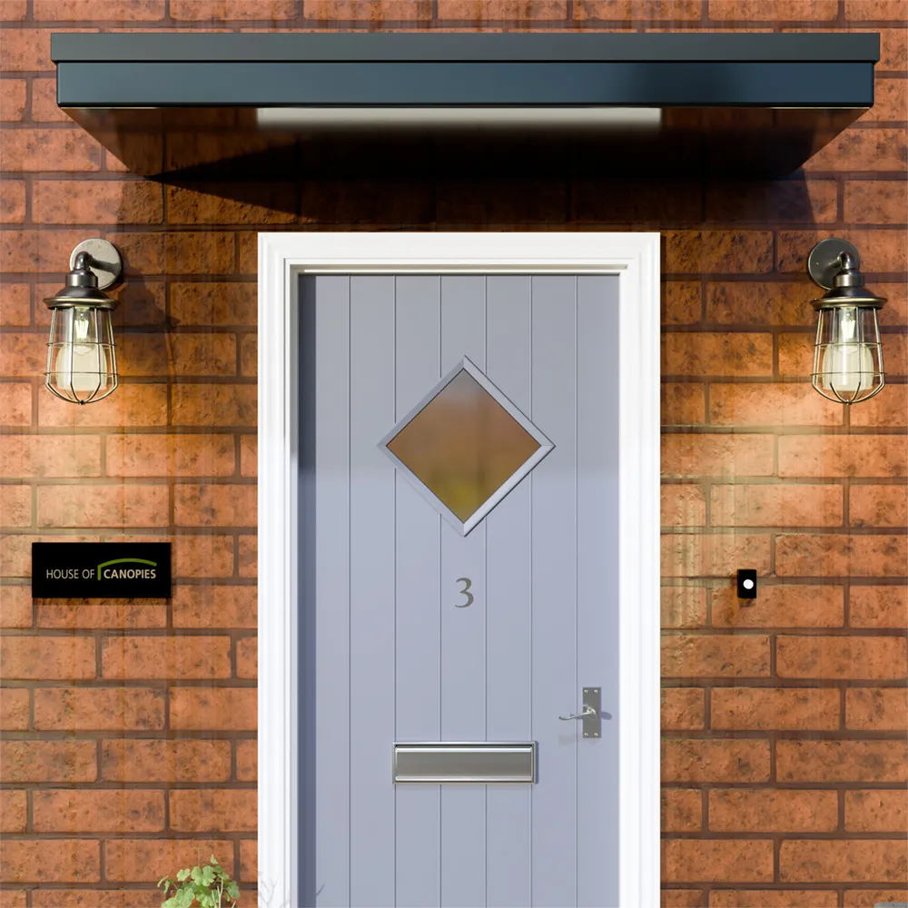 Windermere Door Canopy - Anthracite Grey